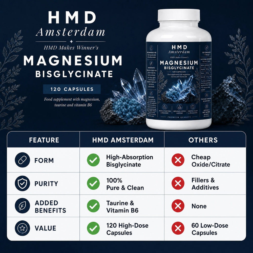 Magnesium Bisglycinate + Taurine & B6 | 120 Capsules