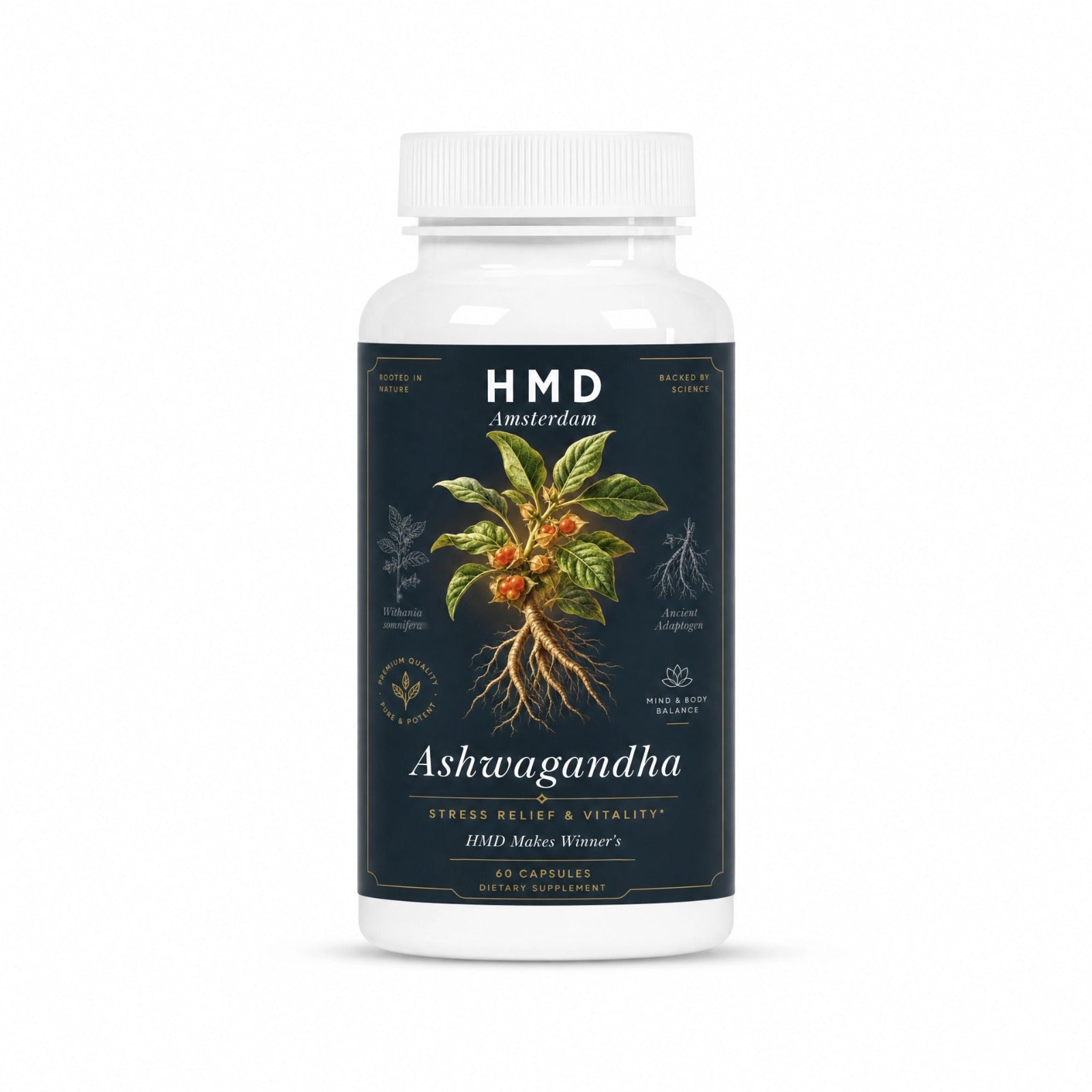 HMD Amsterdam Ashwagandha – Stress Relief & Vitality
